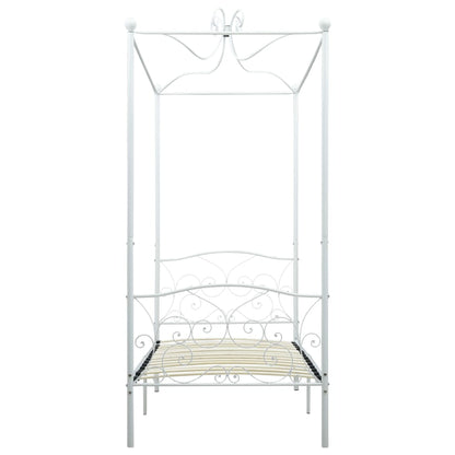 Bed Frame | White | Metal | Single | Tough | Bed Frame | Rectangular