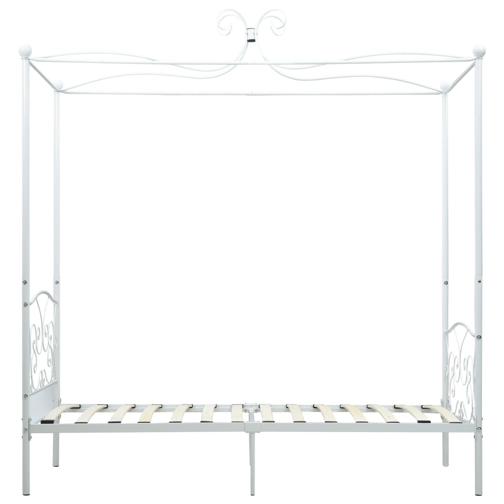 Bed Frame | White | Metal | Single | Tough | Bed Frame | Rectangular