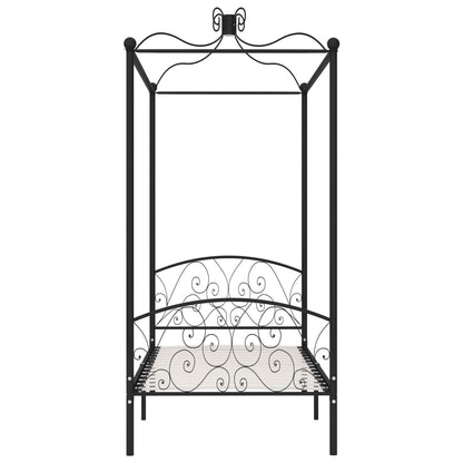 Bed Frame | Black | Metal, Plywood | Single | Classic/Traditional