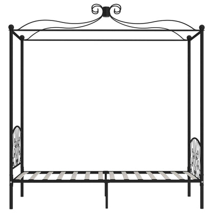 Bed Frame | Black | Metal, Plywood | Single | Classic/Traditional