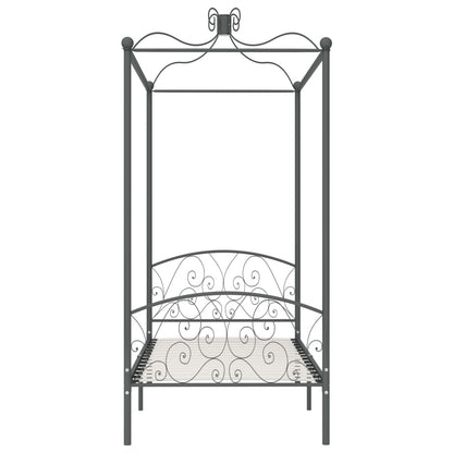 Bed Frame | Grey | Metal | 90x200 cm | Classic/Traditional | Bed Frame