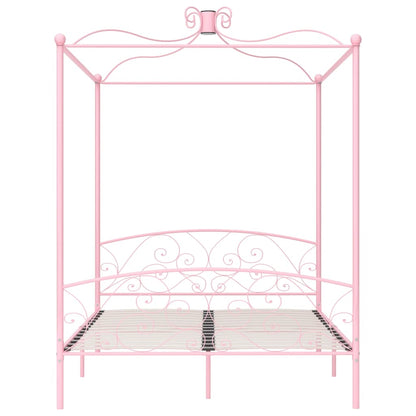 Bed Frame | Pink | Metal | Super King | Decorative Inlays | Bed Frame