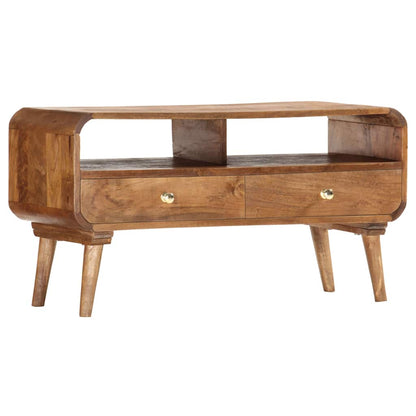 285852 vidaXL TV Cabinet 90x35x47 cm Solid Mango Wood