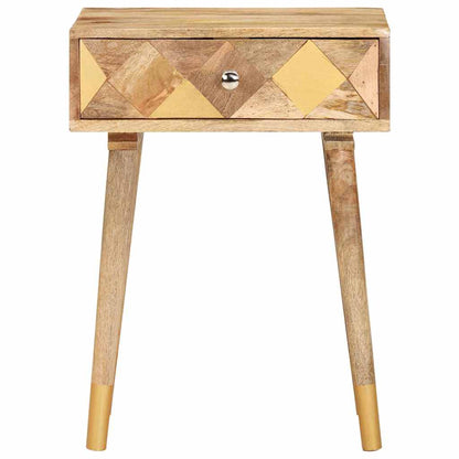 285857 vidaXL Bedside Cabinet 43x30x58 cm Solid Mango Wood