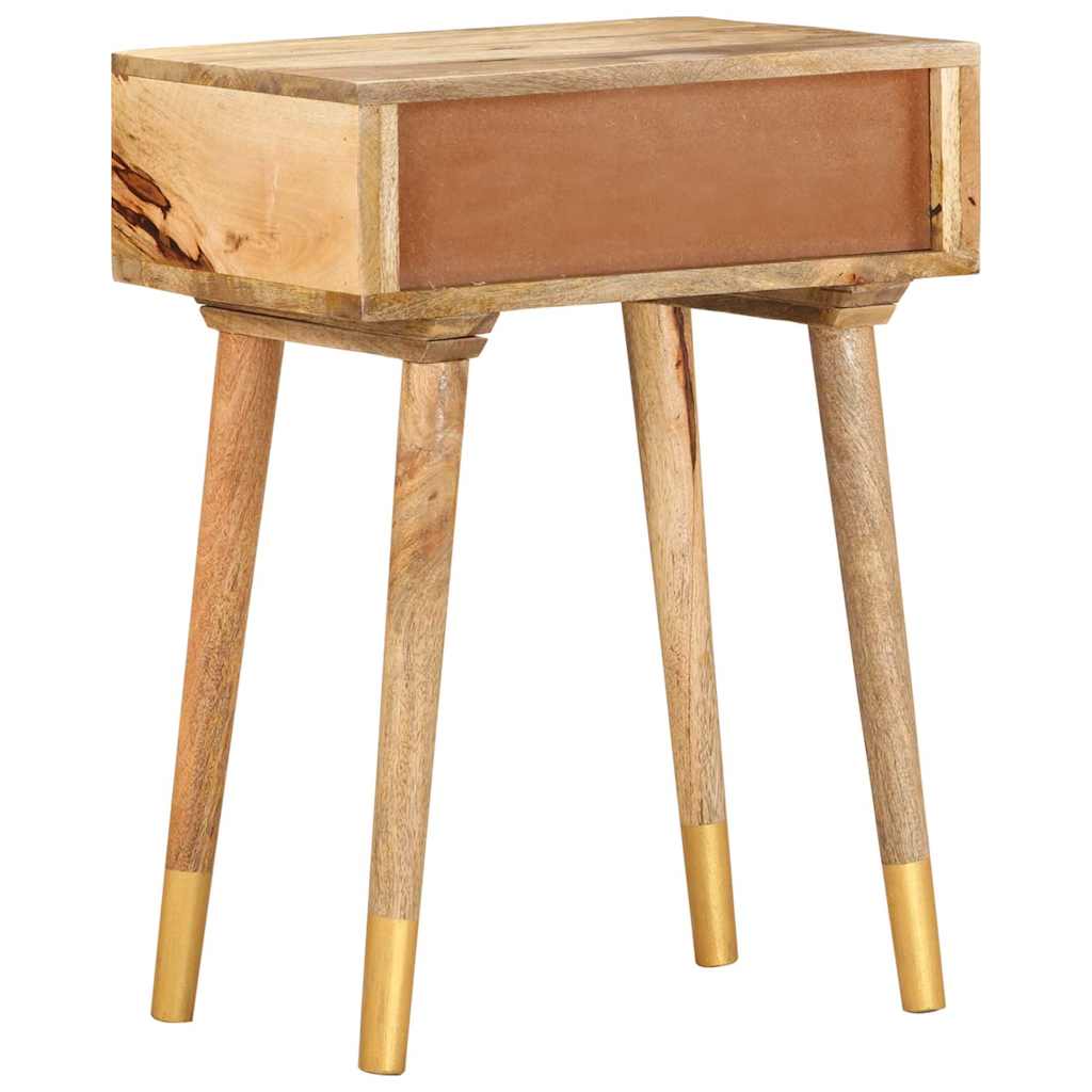 285857 vidaXL Bedside Cabinet 43x30x58 cm Solid Mango Wood