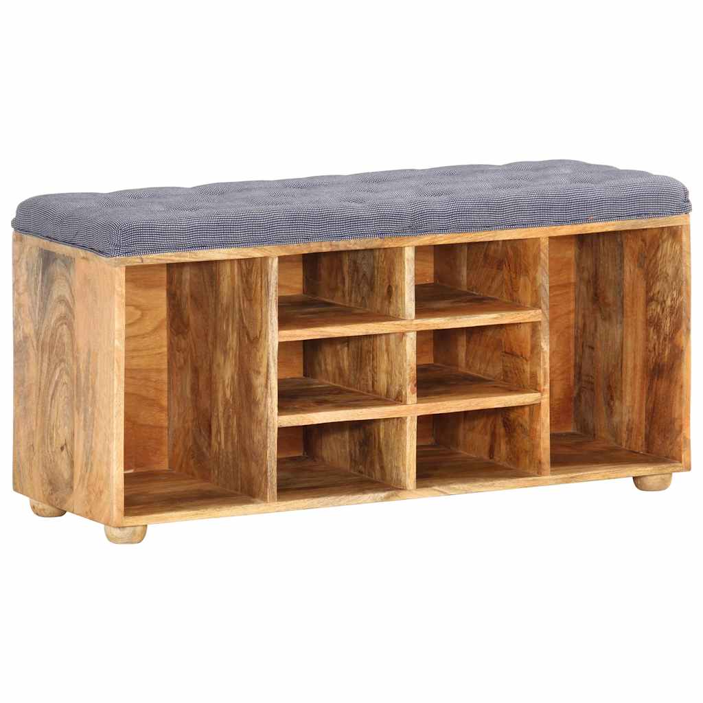 285891 vidaXL Hall Bench 100x35x47 cm Solid Mango Wood