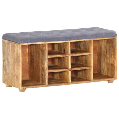 285891 vidaXL Hall Bench 100x35x47 cm Solid Mango Wood