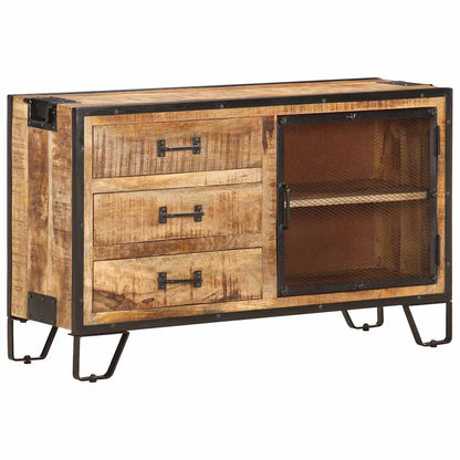 285894 vidaXL Sideboard 100x31x60 cm Solid Rough Mango Wood