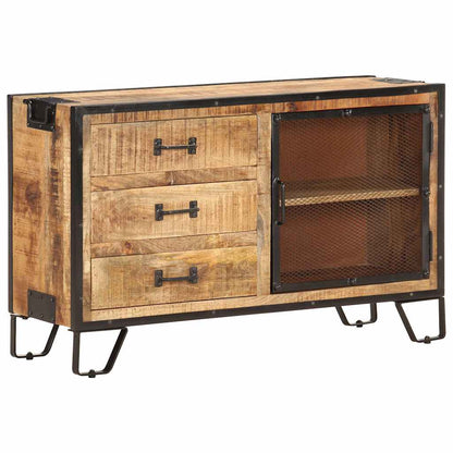 285894 vidaXL Sideboard 100x31x60 cm Solid Rough Mango Wood