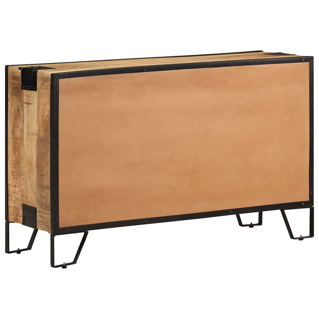 285894 vidaXL Sideboard 100x31x60 cm Solid Rough Mango Wood