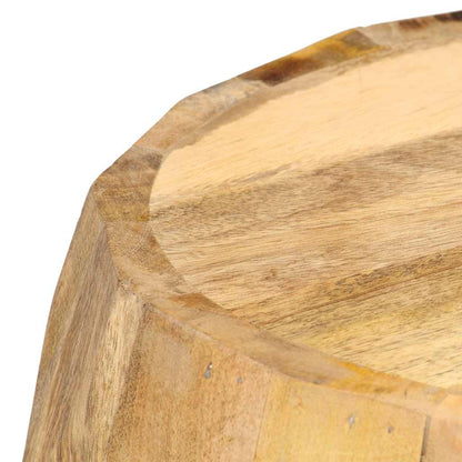Drum Stool | Brown with golden streaks | Solid mango wood | Medium
