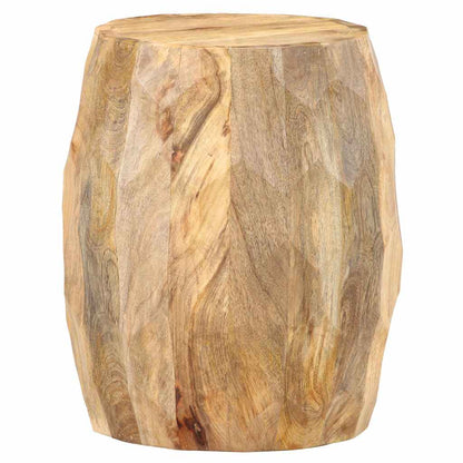 Drum Stool | Brown with golden streaks | Solid mango wood | Medium