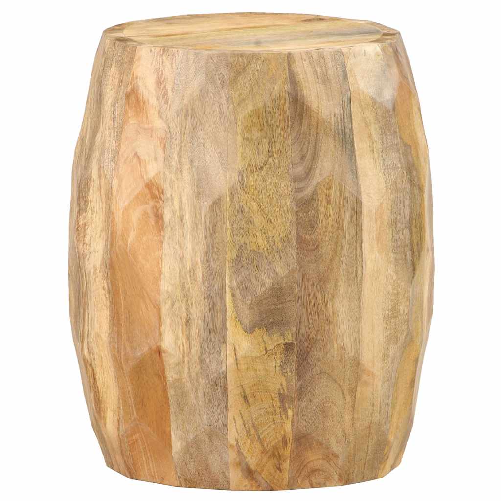 Drum Stool | Brown with golden streaks | Solid mango wood | Medium