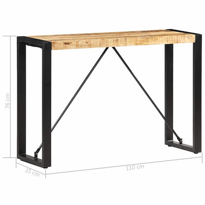 285945 vidaXL Console Table 110x35x76 cm Solid Mango Wood
