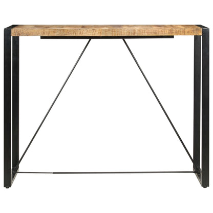 Bar Table | Mango Wood | Solid Mango Wood, Steel | Large | Industrial