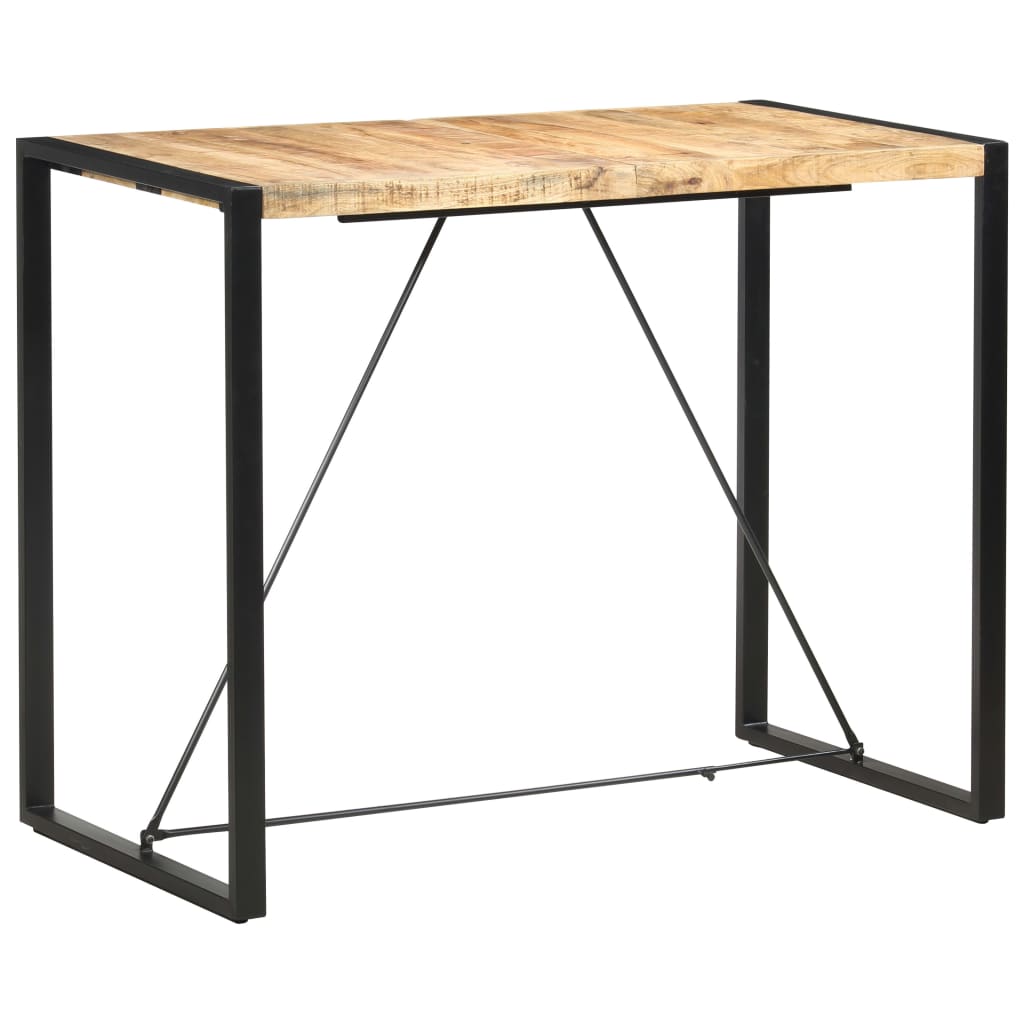 Bar Table | Mango Wood | Solid Mango Wood, Steel | Large | Industrial