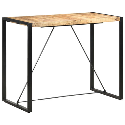 Bar Table | Mango Wood | Solid Mango Wood, Steel | Large | Industrial
