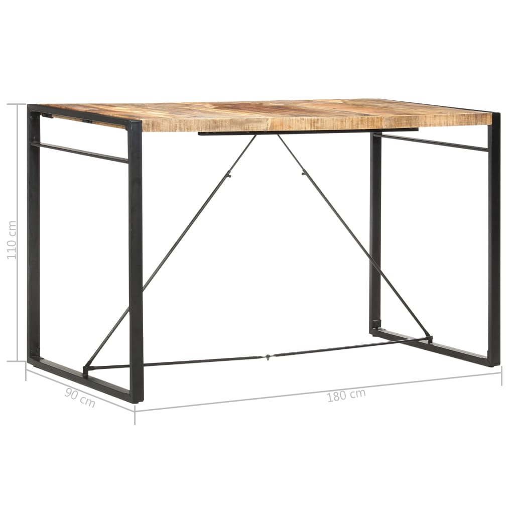 Bar Table 180x90x110 cm Solid Mango Wood