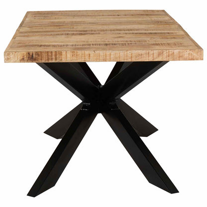 285963 vidaXL Dining Table 180x90x76 cm Solid Rough Mango Wood