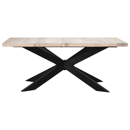 285964 vidaXL Dining Table 180x90x76 cm Solid Bleached Mango Wood