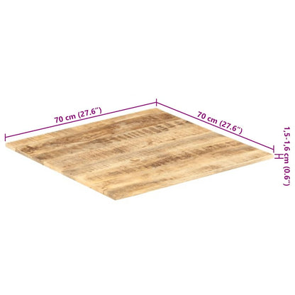 Table Top | Varies in Mango wood | Solid mango wood | 70x70 cm | Durable