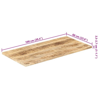 Table Top | Different Styles | Solid mango wood | 100 x 60 cm | Tough