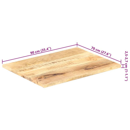 Table Top | Varies due to natural wood variation | Solid Mango Wood
