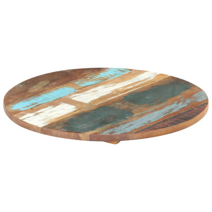 Table Top | Multicolour | Solid reclaimed wood | 40 cm diameter