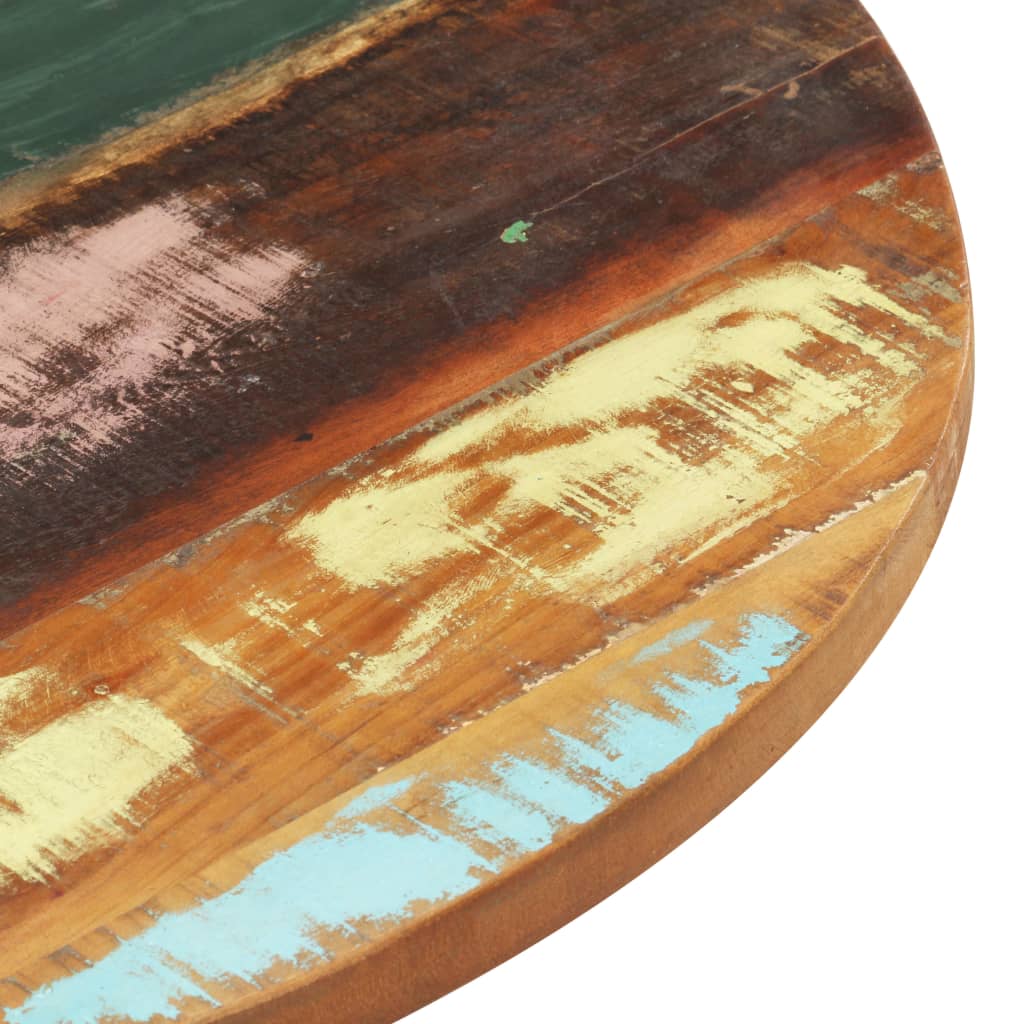 Table Top | Multicolour | Solid reclaimed wood | 40 cm diameter