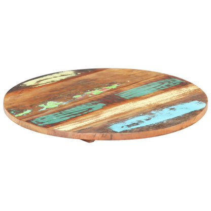 Table Top | Multicolour | Solid reclaimed wood | 40 cm diameter