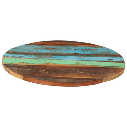 Round Table Top 60 cm 25-27 mm Solid Reclaimed Wood