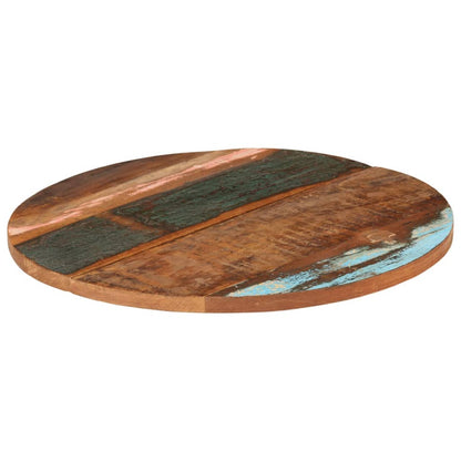 Round Table Top 70 cm 25-27 mm Solid Reclaimed Wood