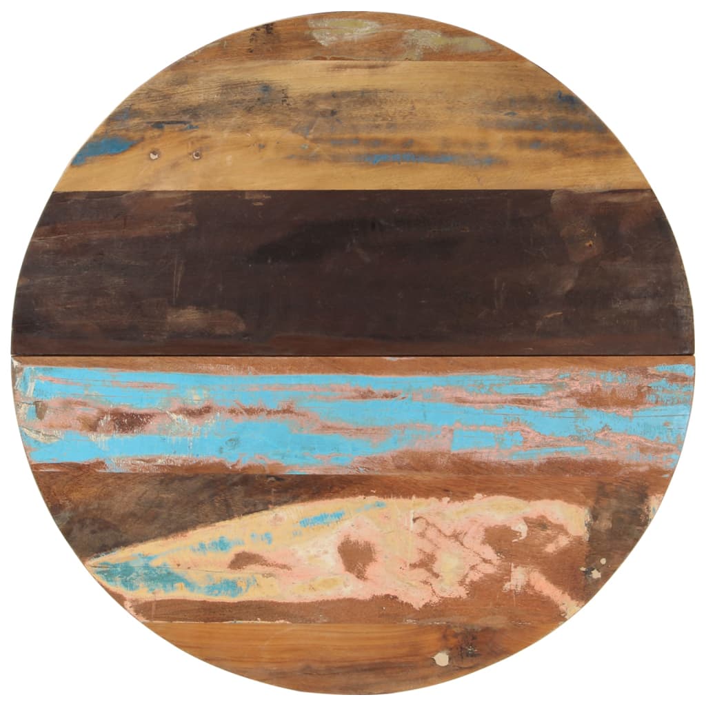 Table Top | Multicolour | Solid reclaimed wood | 80 cm Diameter | Durable