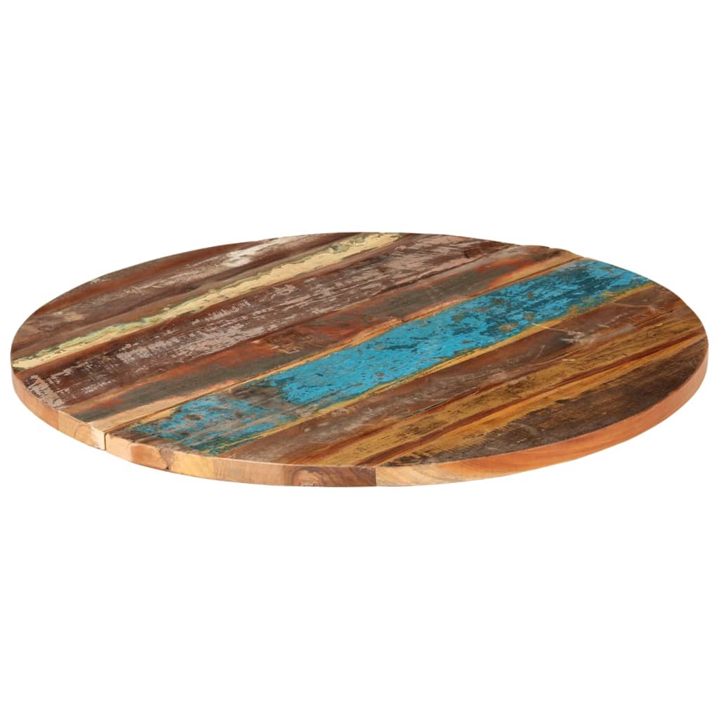 Table Top | Multicolour | Solid reclaimed wood | 80 cm Diameter | Durable