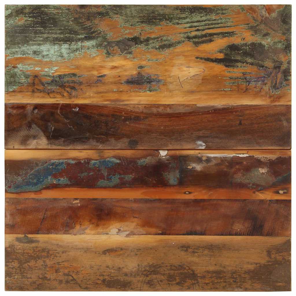 Table Top | Multicolour | Solid reclaimed wood | 60x60 cm