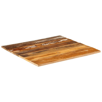 Square Table Top 70x70 cm 15-16 mm Solid Reclaimed Wood