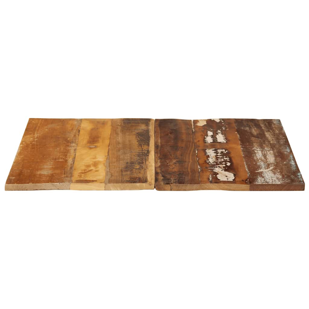 Square Table Top 70x70 cm 15-16 mm Solid Reclaimed Wood