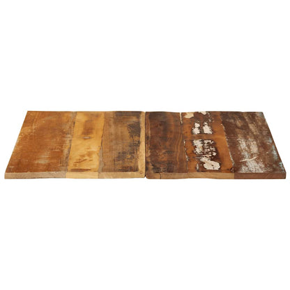 Square Table Top 70x70 cm 15-16 mm Solid Reclaimed Wood