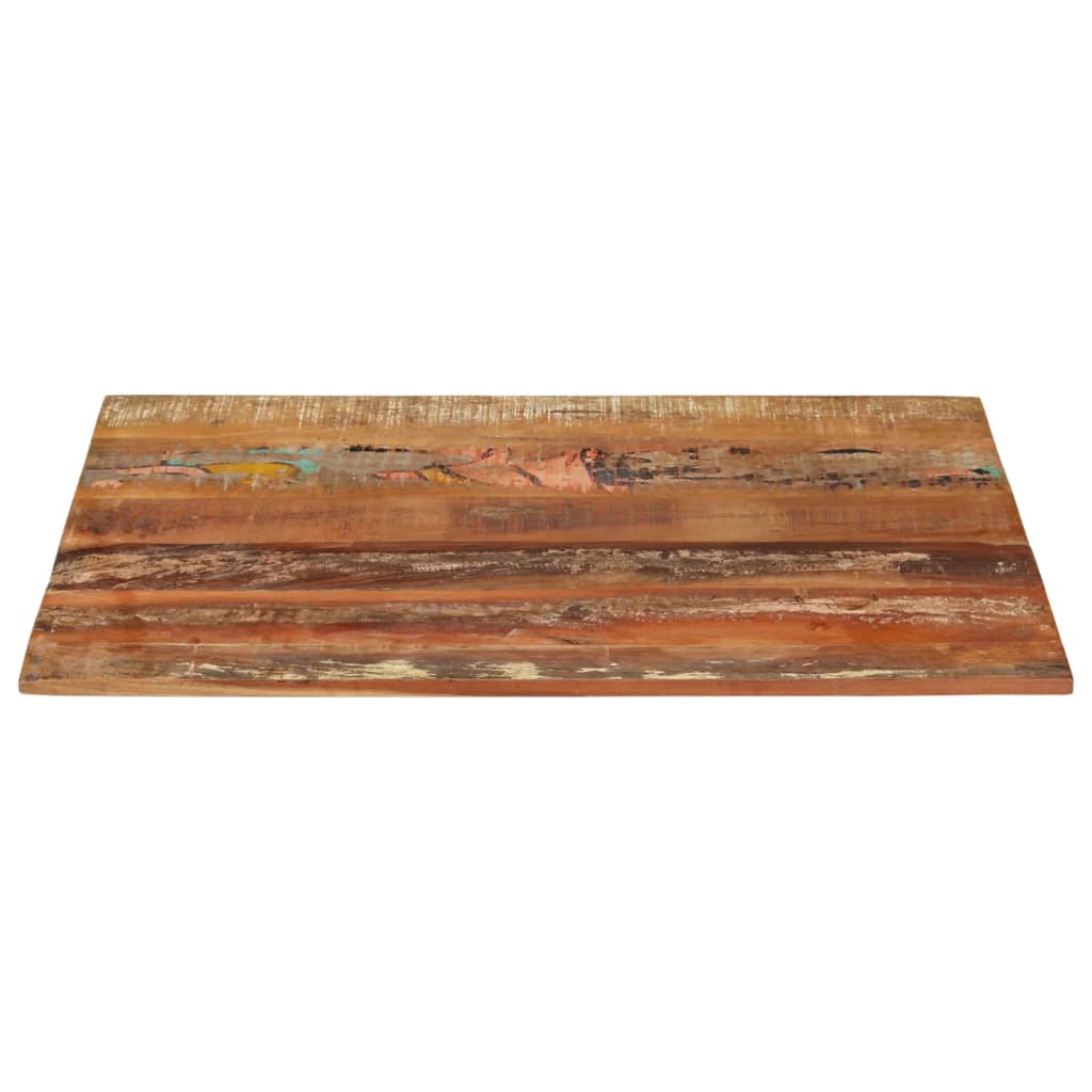 Rectangular Table Top 70x90 cm 15-16 mm Solid Reclaimed Wood