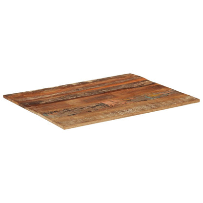 Rectangular Table Top 70x90 cm 15-16 mm Solid Reclaimed Wood