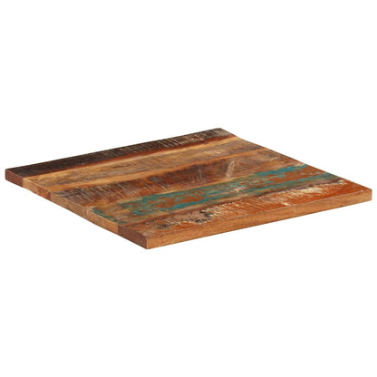 Table Top | Multicolour | Solid reclaimed wood | 60 x 60 cm | Durable