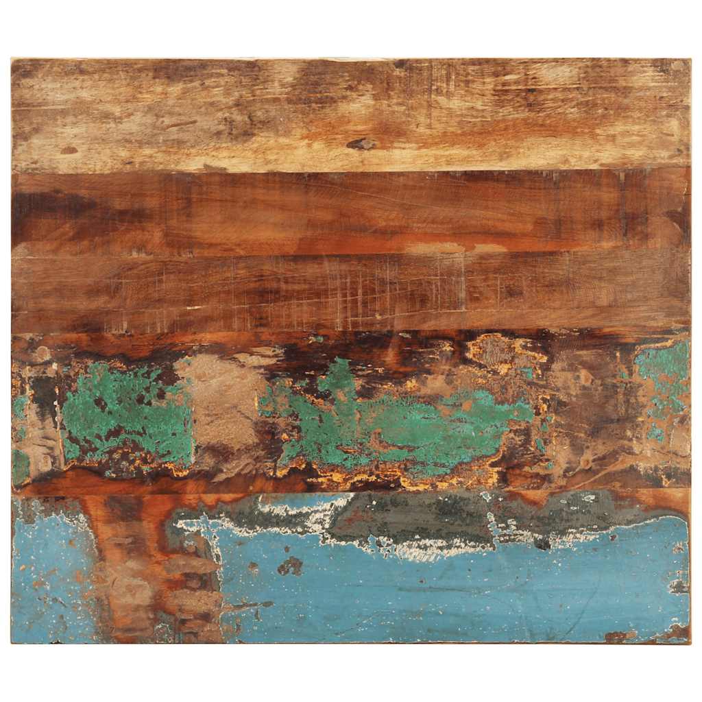 Table Top | Multicolour | Solid Reclaimed Wood | 60x70 cm | Durable