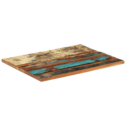 Rectangular Table Top 60x80 cm 25-27 mm Solid Reclaimed Wood