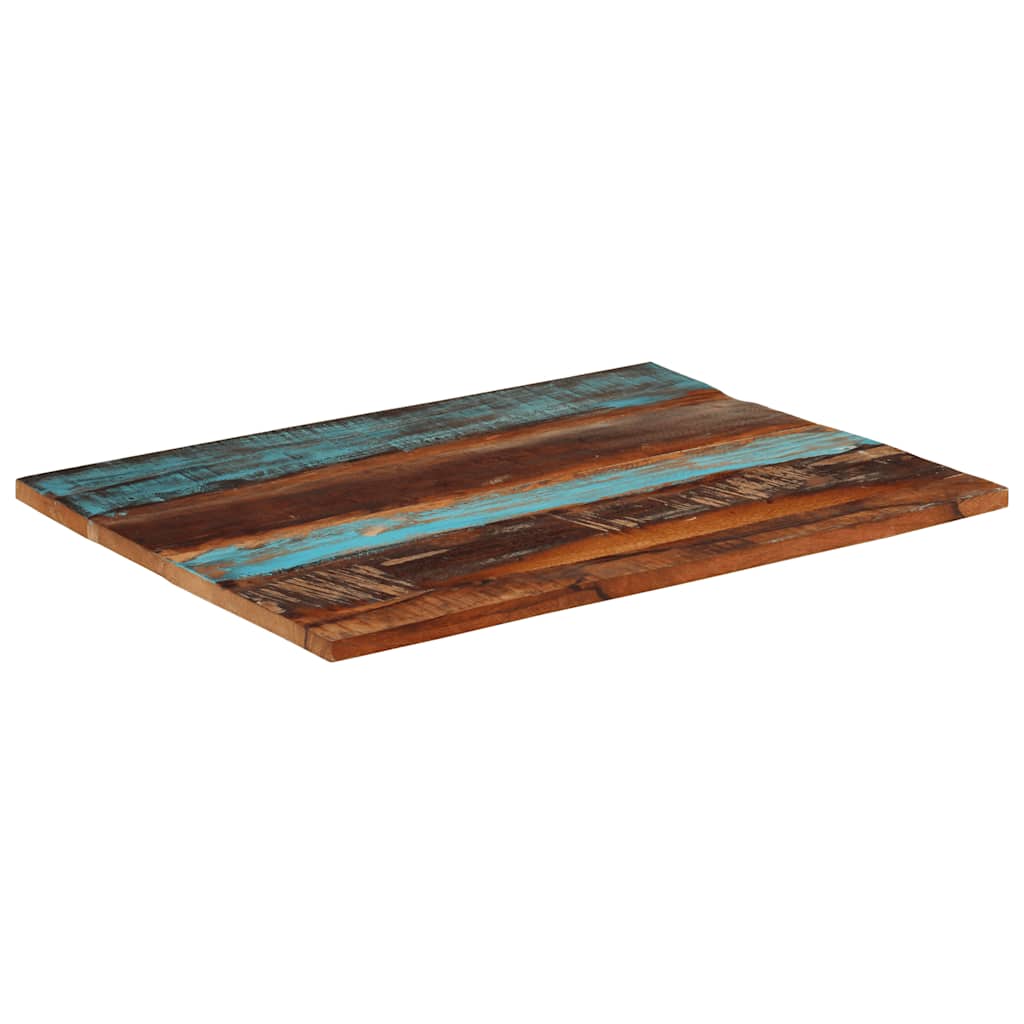 Table Top | Multicolour | Solid reclaimed wood | 70x90 cm | Durable