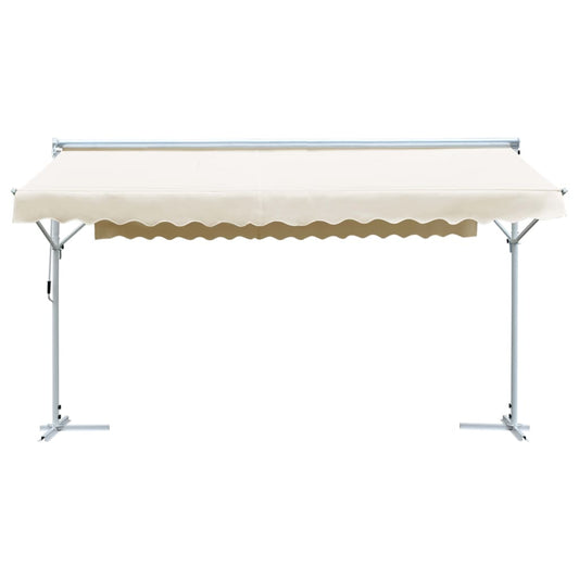 Free Standing Awning 500x300 cm Cream