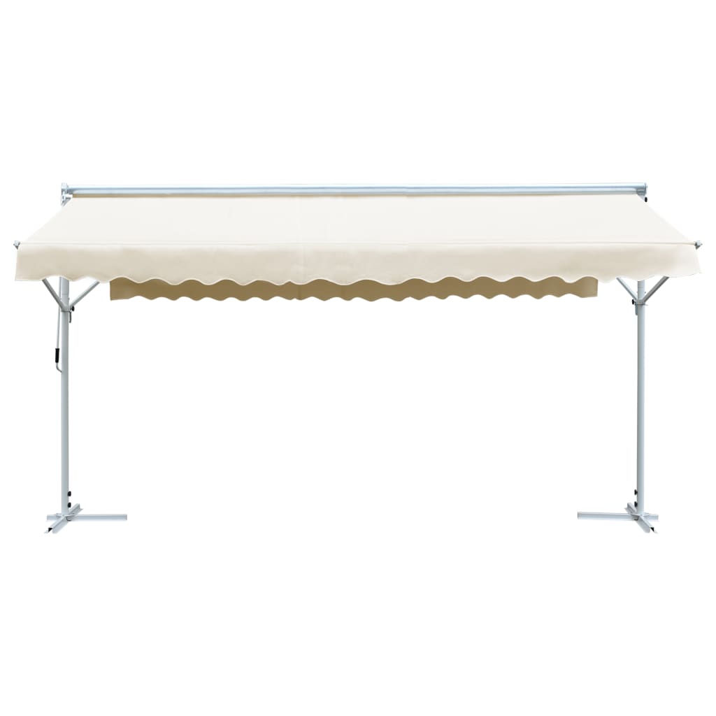 Free Standing Awning 600x300 cm Cream