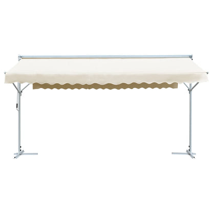 Free Standing Awning 600x300 cm Cream