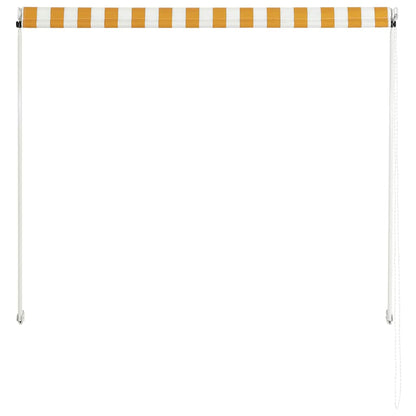 Retractable Awning 100x150 cm Yellow and White