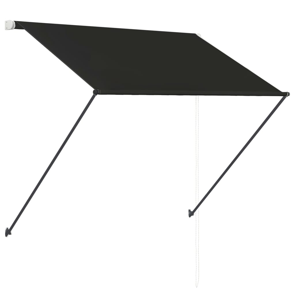 Retractable Awning with LED 100x150 cm Anthracite