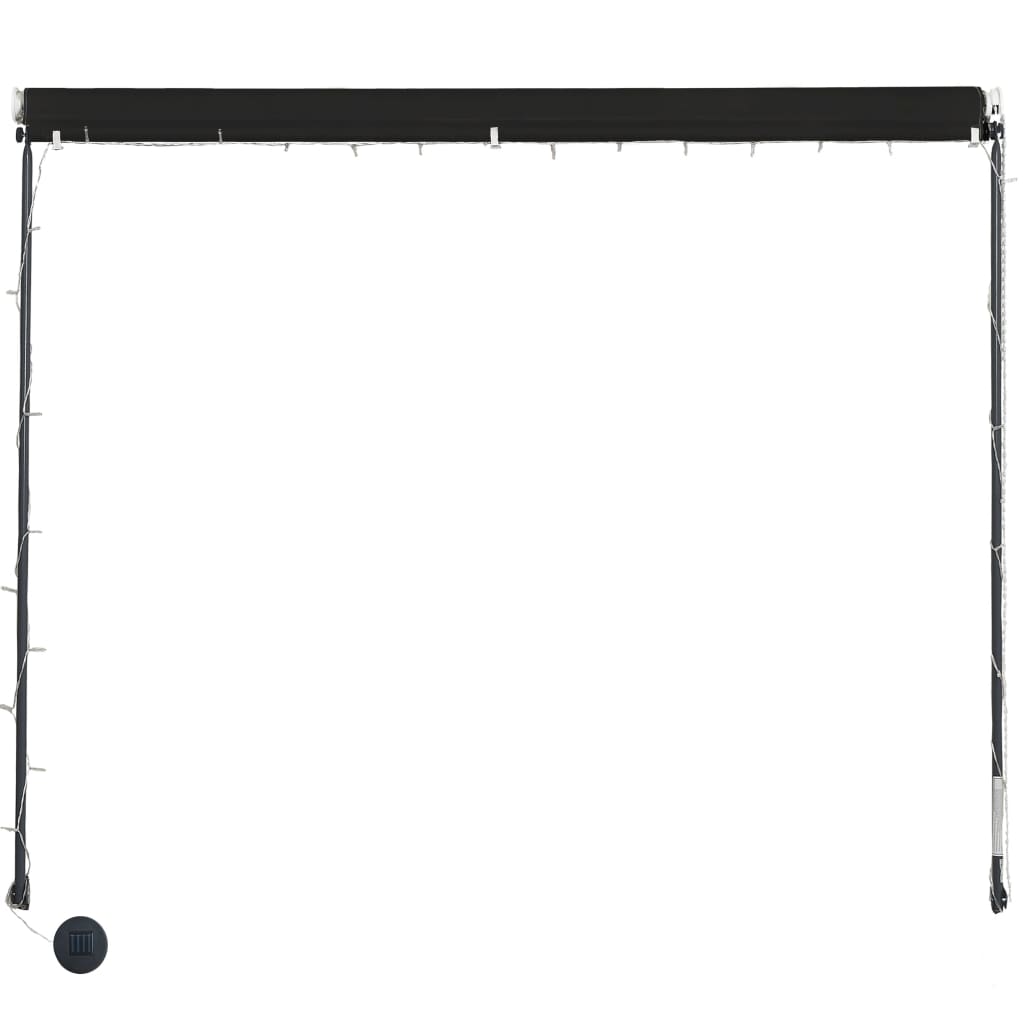 Retractable Awning with LED 100x150 cm Anthracite